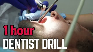 1 Hour of Intense Dentist Drill Sound Effect  Unbearable Dentist Cleaning drill Sound [upl. by Avictor90]