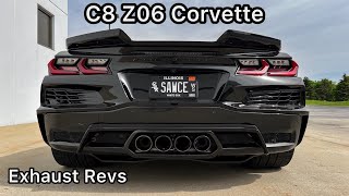 C8 Z06 Corvette Exhaust Revs Sound [upl. by Croom147]