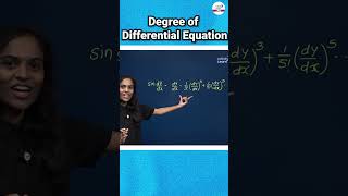 Degree of Differential Equation  shorts mathtricks jee2025preparation  InfinityLearnJEE [upl. by Olathe]