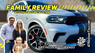 2023 Dodge Durango SRT Hellcat  Family Review with Child Seat Installation [upl. by Py382]