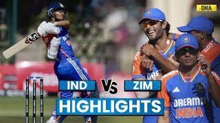 IND Vs ZIM Highlights 4th T20 Team India Is Leading The Series By 31 Beat Zimbabwe By 10 Wickets [upl. by Danialah774]