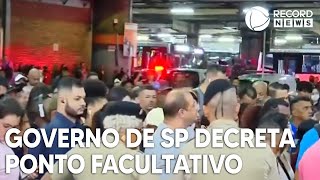 Governo de São Paulo decreta ponto facultativo [upl. by Jagir780]