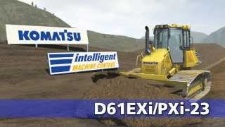 Komatsu  Intelligent Machine Control dozer D61i23 [upl. by Eilrebma]