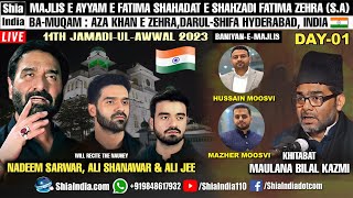 🔴Day 1 Nadeem Sarwar Ali Shanwar Ali Jee  2023  MajliseAyyameFatimaiya SA Hyderabad India [upl. by Annaitat]