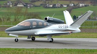 Cirrus SF50 Vision Jet G2 OOTBB TakeOff in Bern [upl. by Ajed67]