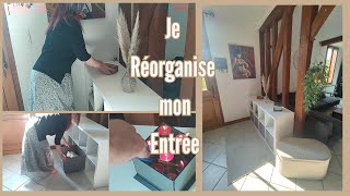 🌺 Je réorganise mon Entrée  Décoration et Organisation Maison  Aménager une petite Entrée 🌺 [upl. by Immij]