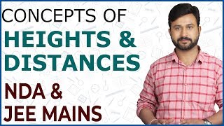 Concepts of Heights and Distances  NDA amp JEE Mains Maths  Er Rohit Solanki Sir [upl. by Airpac]