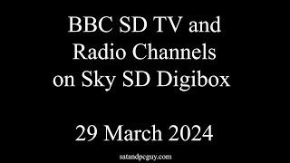 BBC Channels on a Sky Digibox Pace 2600 in March 2024 uktvinspain bbc [upl. by Doreg]