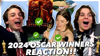 2024 Oscar Winners REACTION [upl. by Ebby39]