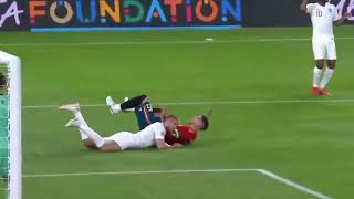 Eric Dier’s Brutal Tackle on Sergio Ramos  England vs Spain Clash [upl. by Ayt880]