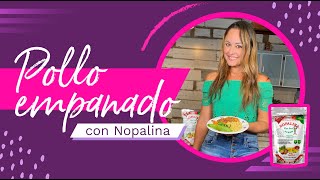 Receta de Pollo empanado con Nopalina  Andrea Zambrana [upl. by Iroak]