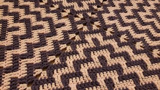 Part 1  The Staircase Blanket  Crochet Tutorial [upl. by Ancilin]