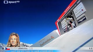 Ester Ledecká  1místo sjezd Crans Montana  2022 [upl. by Dacey]