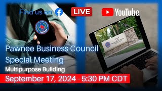 Pawnee Business Council Special Meeting [upl. by Wynne]