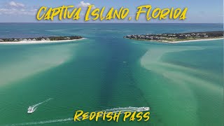 Captiva Island Florida  Aerial Footage of Redfish Pass amp Dolphins [upl. by Yauqaj]