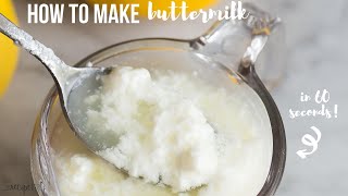 How to Make Buttermilk in 60 seconds  The Recipe Rebel [upl. by Aratahc]