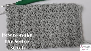 Sedge Stitch Tutorial Crochet 101 Series [upl. by Leifeste767]