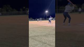 First season She’s learning 👀🔥 slowpitch slowpitchsoftball fyp sports [upl. by Debee]