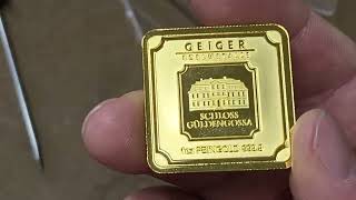 Weighing Geiger bar freed from case Have they secretly been shorting us gold [upl. by Addie806]