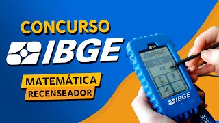 REVISÃO IBGE 2022  MATEMÁTICA RECENSEADOR [upl. by Bala]