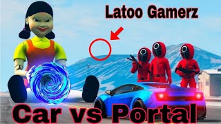 Best offline car crash game Best car crash game for android Car vs Portal New game for YouTube [upl. by Florinda575]