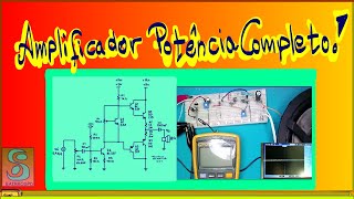 AMPLIFICADOR CLASSE AB Completo e bem explicadinho [upl. by Arehs603]