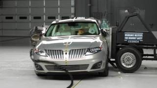 2009 Lincoln MKS side IIHS crash test [upl. by Klemperer649]