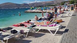 Copacabana Beach Trogir Croatia 4K  UHD   1 [upl. by Schear]