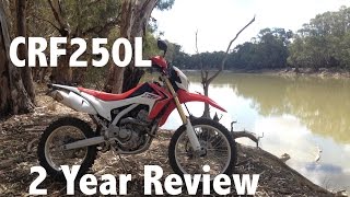 CRF250L 2 year review  Motovlog [upl. by Runkle301]