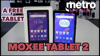 Moxee Tablet 2 unboxing and review A free tablet from metro by tmobile [upl. by Emsmus828]