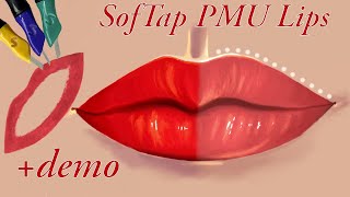 How to do PMU Lips by Hand [upl. by Adiol]