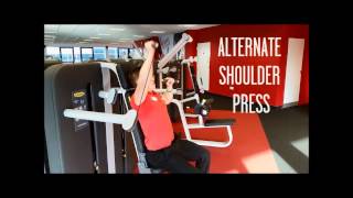 Cheap Gym Bracknell  Kinesis Overhead Press Station exercises [upl. by Glanti]