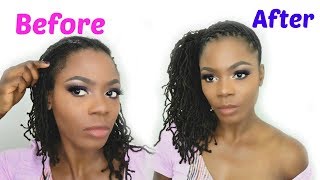 How to Do the Comb Method to Retwist Your LocsJungle Barbie [upl. by Sherwin]