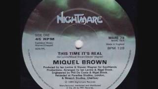 Miquel Brown  This Time Its Real 1989 [upl. by Anairuy]