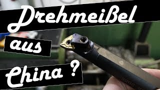 Werkzeugtest Drehmeißel aus China  Wendeplattenhalter Drehmaschine  Billig Werkzeug aus China [upl. by Nazay875]