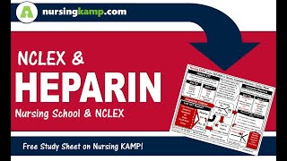 What is Heparin Drip and NCLEX PTT Nursing KAMP Protamine sulfate 2020 [upl. by Nedyaj]