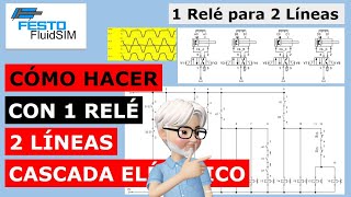 Cómo hacer en cascada eléctrico 2 líneas con 1 sólo relé aplicación con 4 cilindros 😊👍 [upl. by Tjader2]