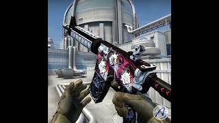 M4A4 NeoNoir Sticker Combination in CSGO 2024 Shorts [upl. by Nitsugua]