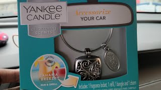 yankee candle charming scents car air freshener review [upl. by Saihttam858]