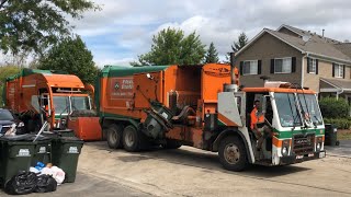 Flood Brothers Garbage Truck Compliation Fast Curotto On Cart Lines Labrie [upl. by Courtland190]