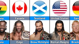 WWE Champions From Different Countries [upl. by Nalloh]