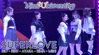 NiziU「SUPERLOVE」LIVE Performance  NiziU Fan Meeting with U 2024 NiziquotUquotniversity FANCAM  Review [upl. by Flower749]