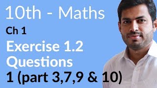 10th Class Math Ch 1  Exercise 12  10th Class Math Chapter 1 [upl. by Vierno67]