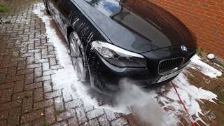 Cleaning therapy BMW F10 535I manual maintenance wash 🚗🧼🫧☁️ [upl. by Assile136]