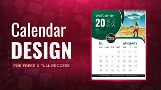 Calendar Design 2025  How to Make Calendar In Illustrator  Bangla Tutorial  Mohammad Sohaib [upl. by Adallard678]