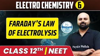 Electro Chemistry 06  Faradays Law of Electrolysis  Class 12thNEET [upl. by Lonny848]