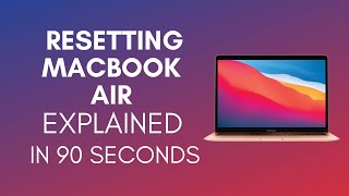 How To Reset Macbook Air In 2024 [upl. by Gilder]