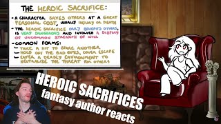 Fantasy Author Reacts  Trope Talk Heroic Sacrifices [upl. by Naenej627]