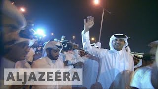 🇶🇦 Thousands celebrate Sheikh Tamim homecoming in Qatar  Al Jazeera English [upl. by Adnwahsor785]