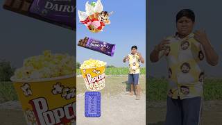 ParleG biscuit to icecream catbury Popcorn Good day magical video short tranding [upl. by Aldos666]